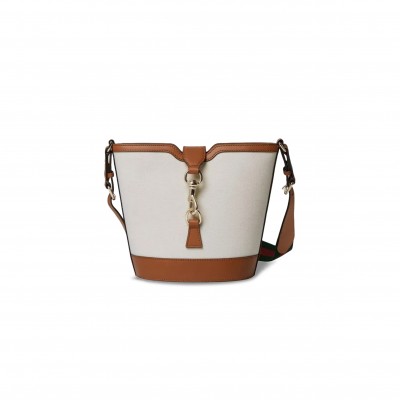 GUCCI LEATHER MINI BUCKET 782908 (20.5*18.5*12.5cm)